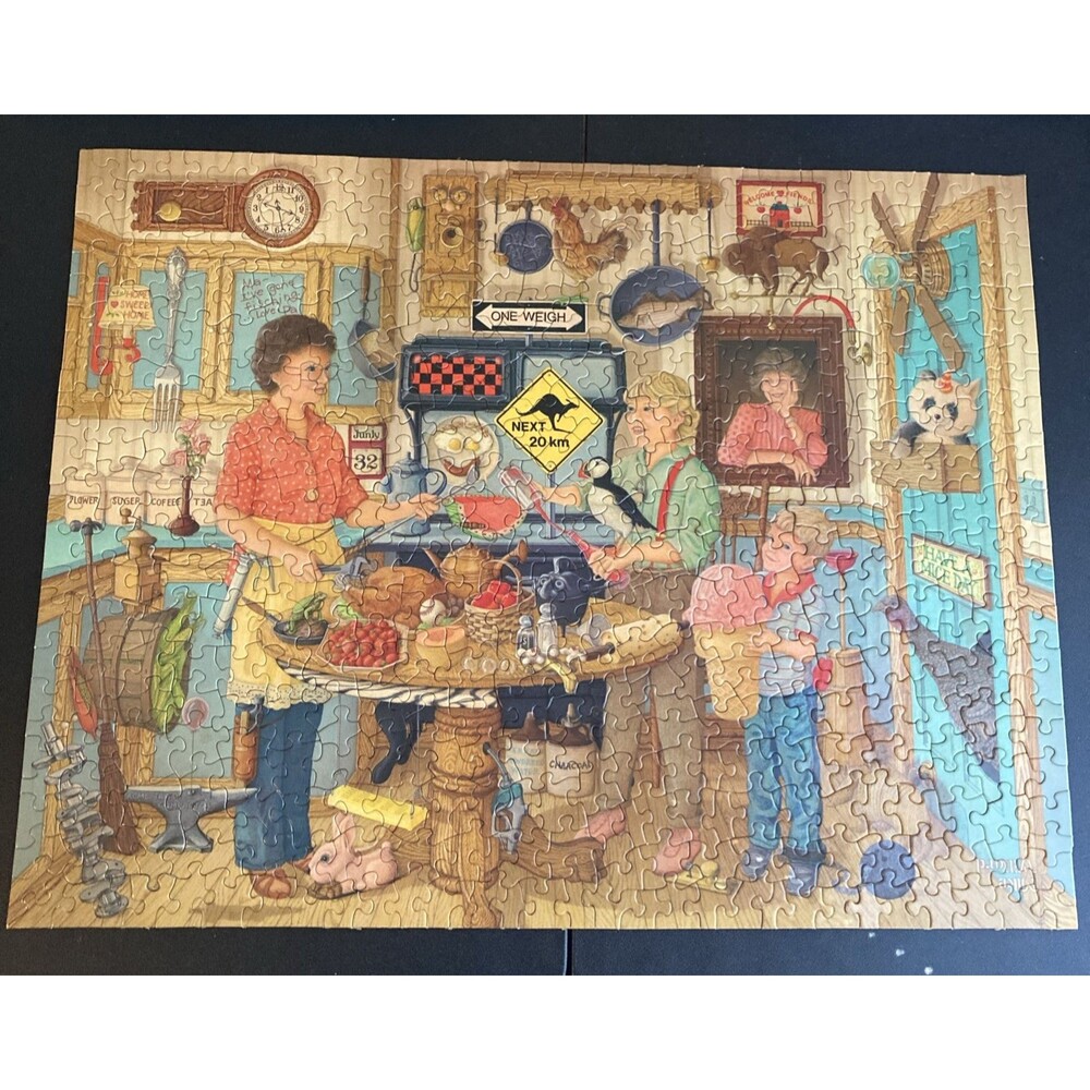 Springbok 101 Mistakes Jigsaw Puzzle Plus Series - Grandma’s Kitchen - Complete - Picture 2 of 3